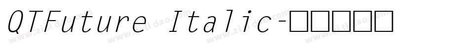QTFuture Italic字体转换